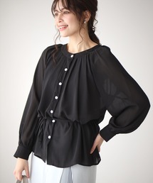 ブラウス シャツ 3wayギャザーシャツ レディース antiqua ブラウス シャツ 3wayギャザーシャツ レディース