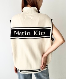 Matin Kimホワイトニットベスト ジッパー付き Matin Kim マーティンキム ホワイトニットベスト - メルカリ