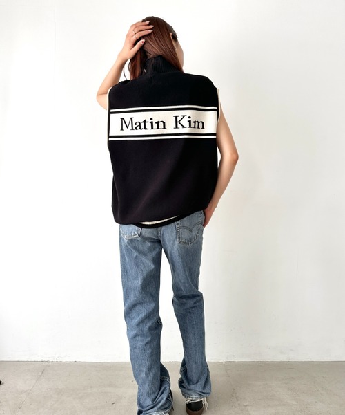 セール】Matin Kim(マーティンキム)/バックロゴ ノースリーブ