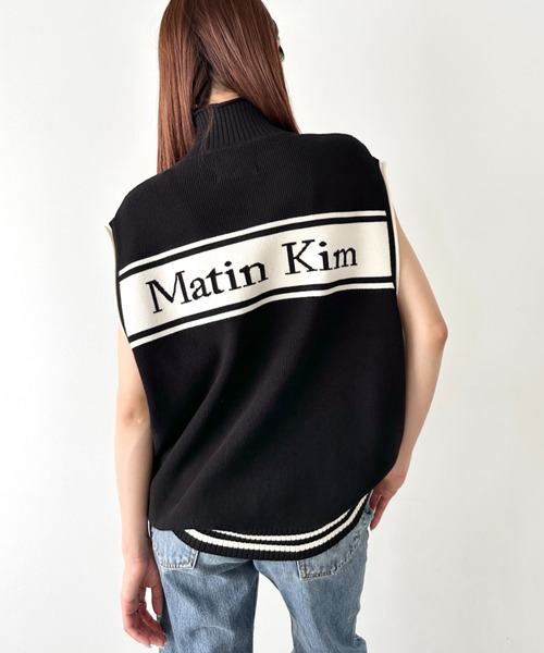 セール】Matin Kim(マーティンキム)/バックロゴ ノースリーブ