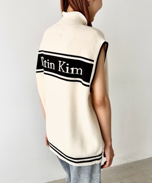 MatinKim ホワイト ノースリーブ ニットベスト Matin Kim マーティンキムニットベスト L matinkim - メルカリ
