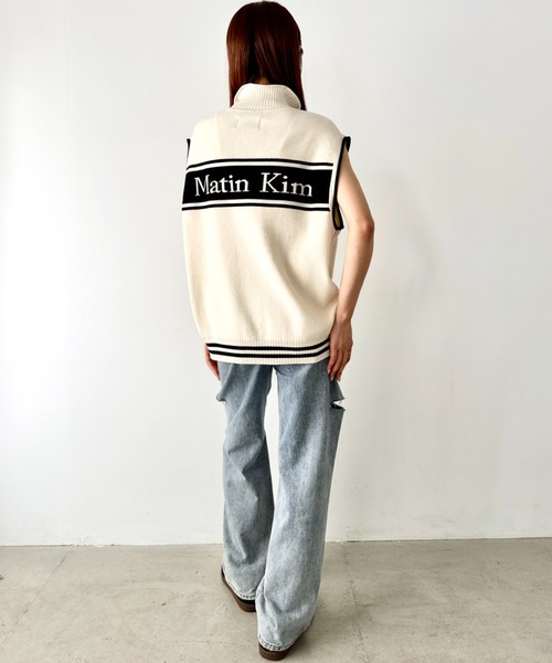 Matin Kim ニットベスト Lサイズ matin kim マーティンキム ニットベスト - メルカリ