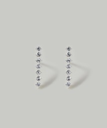 【金属アレルギー軽減】〈Silver925〉SWRストレートラインピアス