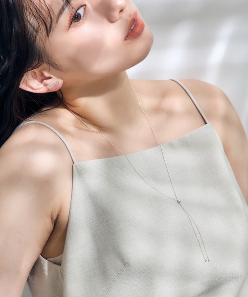 Jolie Toujours（ジョリトゥジュール）の「【金属アレルギー軽減】〈Silver925〉SWRストレートラインピアス（ピアス（両耳用）・レディース・シルバー・FREE）」の5枚目の写真