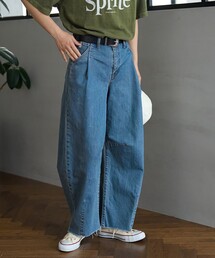 FREAK'S STORE(t[NXXgA)SOMETHING × FREAK'S STORE/TVO ʒ TUCK CURVE WIDE 25FW/^bNJ[uCh/J[ufj/obOfj(fjpc)
