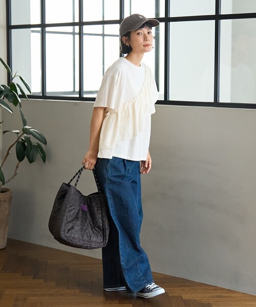 SOMETHING × FREAK'S STORE/サムシング 別注 TUCK CURVE WIDE