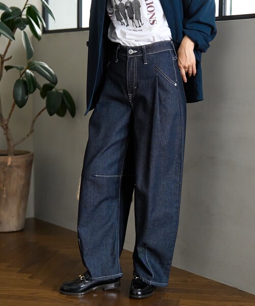 SOMETHING × FREAK'S STORE/サムシング 別注 TUCK CURVE WIDE 25FW