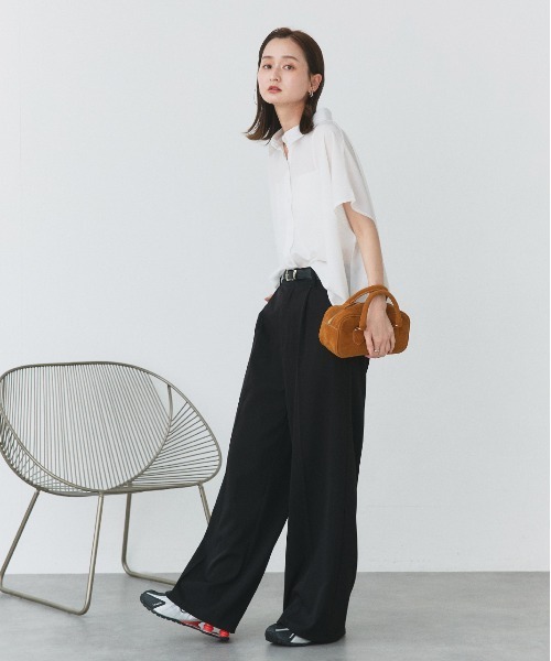 ad thie(アドティエ)の「ジョーゼット ドルマンスリーブシャツ(シャツ/ブラウス・レディース・チャコール/ブラック/オフホワイト・FREE)」の20枚目の写真