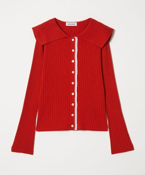 セール】＜EMMEL REFINES＞EM レイヤーリブ ボタン ニット（ニット