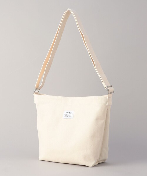 coen（コーエン）の「キャンバスPVCショルダーバッグ（ショルダーバッグ・メンズ・オフホワイト/ブラウン/ブラック・FREE）」の4枚目の写真