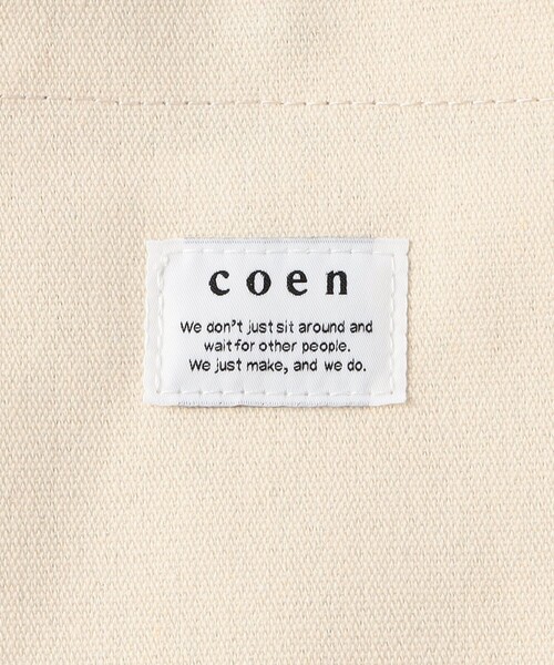 coen（コーエン）の「キャンバスPVCショルダーバッグ（ショルダーバッグ・メンズ・オフホワイト/ブラウン/ブラック・FREE）」の8枚目の写真
