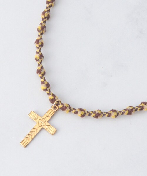 TAKEO KIKUCHI(タケオキクチ)の「Motief W Necklace(ネックレス・メンズ・ブラック系1/ブラック/ライトブルー/ブルー・00)」の7枚目の写真