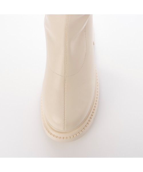 EVOL（イーボル）の「【XSサイズ・厚底】11cmストレッチロングブーツ IZ5835（ブーツ・レディース・アイボリー/ブラック・S/M/L/XS）」の22枚目の写真