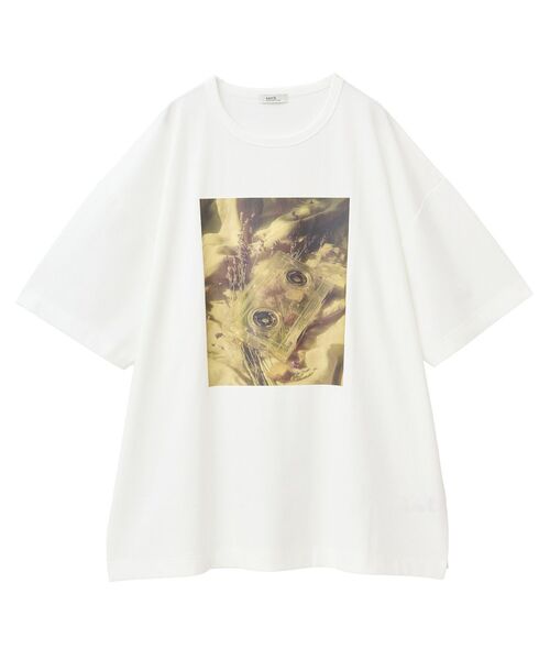 earth music&ecology(アースミュージックアンドエコロジー)の「アソートグラフィックルーズTee(Tシャツ/カットソー・レディース・ブラック/オフホワイト/クリーム・FREE)」の11枚目の写真