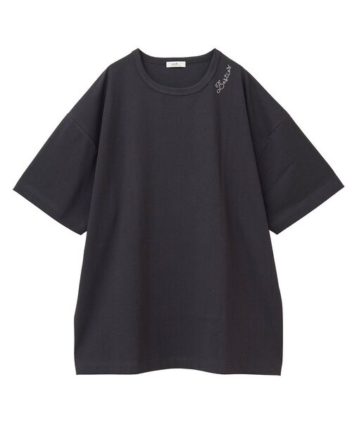 earth music&ecology(アースミュージックアンドエコロジー)の「アソートグラフィックルーズTee(Tシャツ/カットソー・レディース・ブラック/オフホワイト/クリーム・FREE)」の10枚目の写真