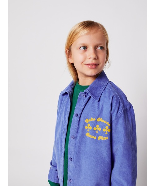 BOBO CHOSES（ボボショーズ）の「Have Fun corduroy shirt（シャツ/ブラウス・キッズ・ラベンダー・2-3YEAR/10-11y/8-9y/6-7YEAR/4-5YEAR/12-13y）」の2枚目の写真