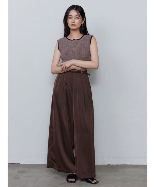 LAGUNAMOON(ラグナムーン)の「ミニマルメランジニットプルオーバー(ニット/セーター・レディース・ベージュ/ライトブルー/ブラック/ブラウン・FREE)」の13枚目の写真