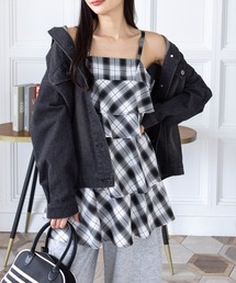 clear | チェック柄ティアードフリルミニワンピース［カジュアル ガーリー］≪SS新作≫(ワンピース)