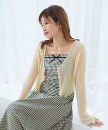 MAJESTIC LEGON | キラキラボタンシアーカーディガン(カーディガン/ボレロ)