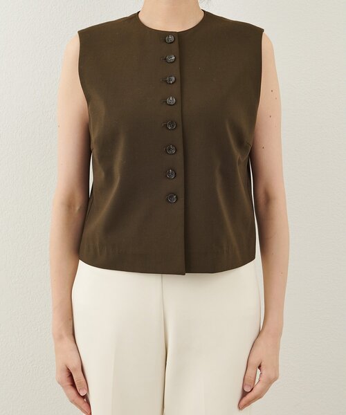 【THE PAUSE】コンパクトジレ THE PAUSE ベスト ジレ 「THE PAUSE」トロコンパクトジレ