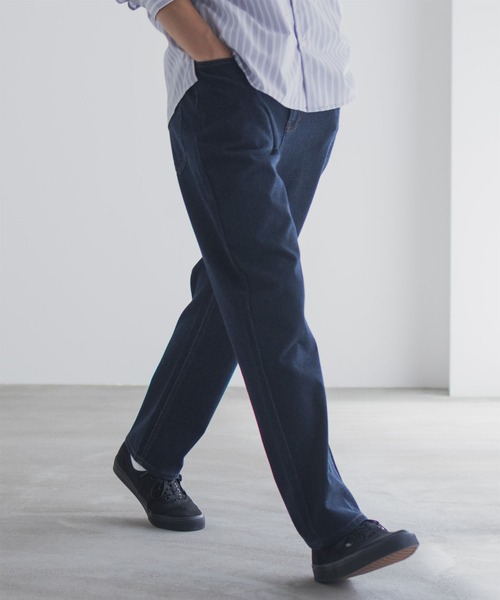 NAVY（ネイビー）の「NAVY RUNデニム 【全方位ストレッチ】（デニムパンツ・メンズ・ブラック/ブルー系/ネイビー系/ベージュ・XL/L/M/S）」の3枚目の写真