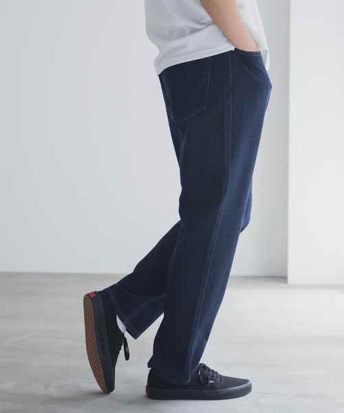 NAVY（ネイビー）の「NAVY RUNデニム 【全方位ストレッチ】（デニムパンツ・メンズ・ブラック/ブルー系/ネイビー系/ベージュ・XL/L/M/S）」の18枚目の写真