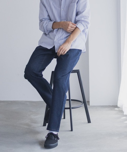 NAVY（ネイビー）の「NAVY RUNデニム 【全方位ストレッチ】（デニムパンツ・メンズ・ブラック/ブルー系/ネイビー系/ベージュ・XL/L/M/S）」の20枚目の写真