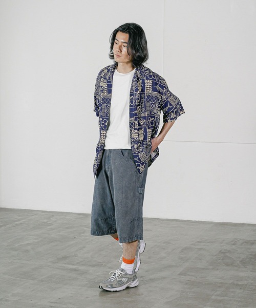 BAYFLOW(ベイフロー)の「※ウォッシュドダックハーフパンツ(その他パンツ・メンズ・アクア/ブラック・MEDIUM/LARGE)」の13枚目の写真