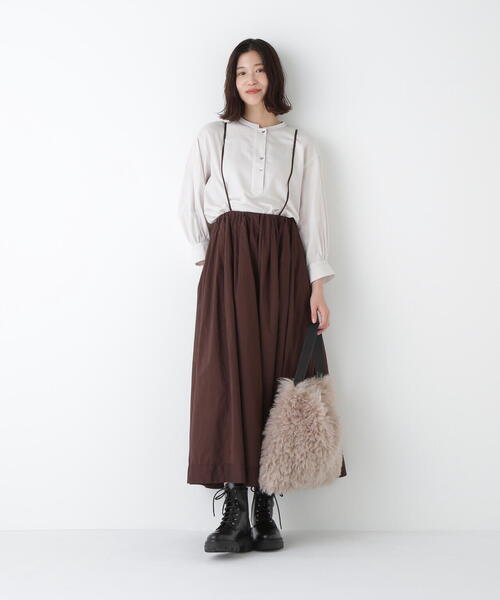 human woman（ヒューマンウーマン）の「◆フェイクファーバッグ（トートバッグ・レディース・ブラウン/ベージュ・ﾌﾘ-）」の11枚目の写真