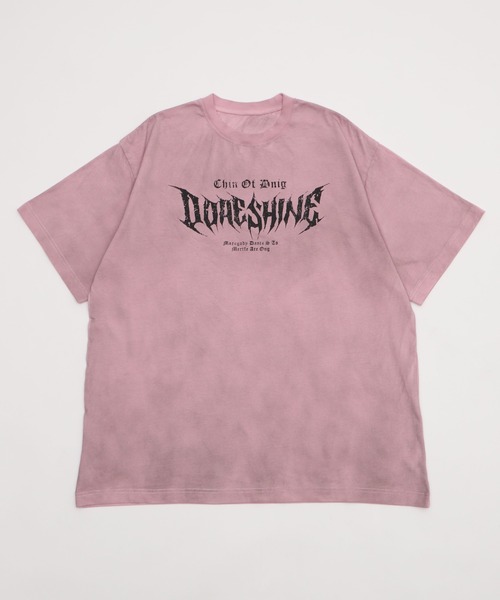 Figments(フィグメンツ)の「ダーティ加工メタルロゴビッグT(Tシャツ/カットソー・レディース・ピンク/ホワイト・FREE)」の16枚目の写真