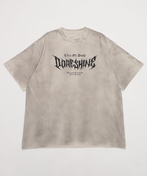 Figments(フィグメンツ)の「ダーティ加工メタルロゴビッグT(Tシャツ/カットソー・レディース・ピンク/ホワイト・FREE)」の17枚目の写真