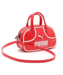 PUMA プーマ レトロ ボストンバッグ 旅行カバン トートバッグ 赤レッド PUMA プーマ ボストンバッグ 80's 90's エナメル ミニ