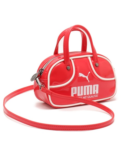 PUMA（プーマ）の「PUMA PUMA 1976 MICRO GRIP BAG / プーマ プーマ 1976 マイクログリップバッグ（ハンドバッグ・レディース・ブラック/レッド/グリーン・ONE SIZE）」の3枚目の写真