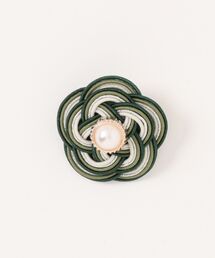 大振り☆美品 GEROGブローチ 緑系2色 ブローチ #159 大振り☆美品