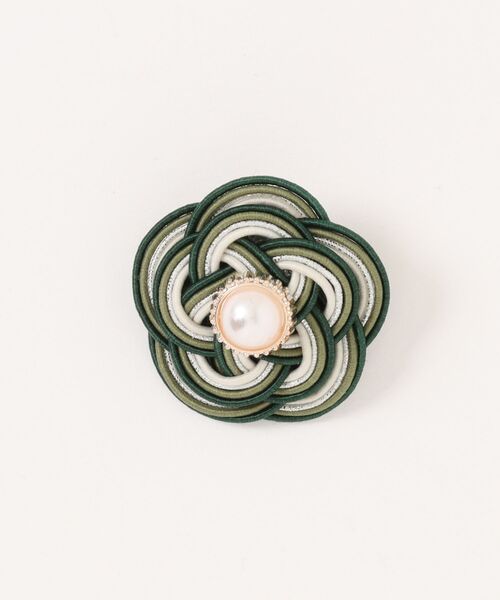 tone（トーン）の「【Shin】[シン]水引ブローチ(MA)（ブローチ/コサージュ・レディース・グレー/ダークグリーン/ブルー/ブルー系2/パープル系2/ベージュ/ネイビー/パープル/グリーン/グリーン系2/ブルー系3/パープル系その他/ピンク/ピンク系2/スカイブルー系2/ホワイト/スカイブルー系4/ピンク系3/パープル系3/スカイブルー系3/ブラウン/その他・FREE）」の6枚目の写真