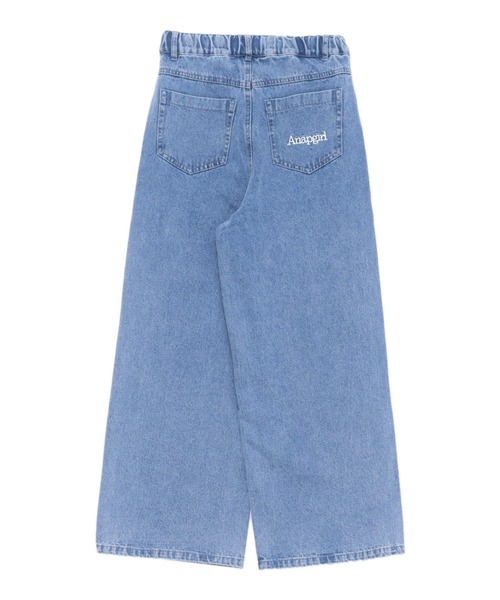 ANAP GｉRL（アナップガール）の「レイヤード デザイン デニム ワイド パンツ（デニムパンツ・キッズ・ライトブルー/ブルー・S/M/XS）」の22枚目の写真