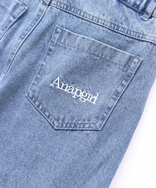 ANAP GｉRL（アナップガール）の「レイヤード デザイン デニム ワイド パンツ（デニムパンツ・キッズ・ライトブルー/ブルー・S/M/XS）」の8枚目の写真
