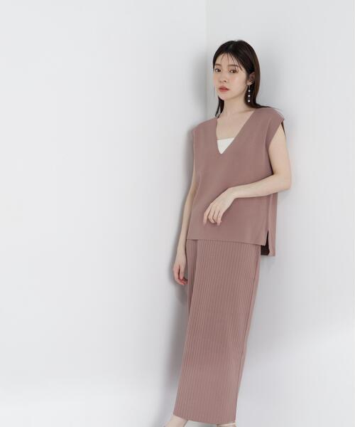 PROPORTION BODY DRESSING(プロポーションボディドレッシング)の「ナローニットSETUP / 1215240805(ワンピース・レディース・ブラウン/グレー/ダークグレー・P/S/MEDIUM/SMALL)」の3枚目の写真