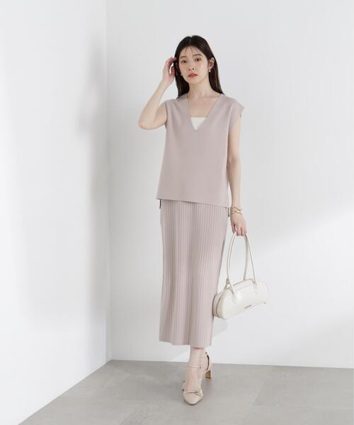 PROPORTION BODY DRESSING(プロポーションボディドレッシング)の「ナローニットSETUP / 1215240805(ワンピース・レディース・ブラウン/グレー/ダークグレー・P/S/MEDIUM/SMALL)」の15枚目の写真