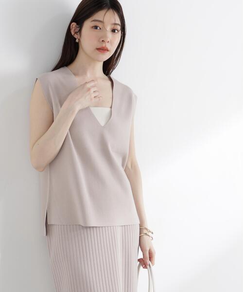 PROPORTION BODY DRESSING(プロポーションボディドレッシング)の「ナローニットSETUP / 1215240805(ワンピース・レディース・ブラウン/グレー/ダークグレー・P/S/MEDIUM/SMALL)」の16枚目の写真