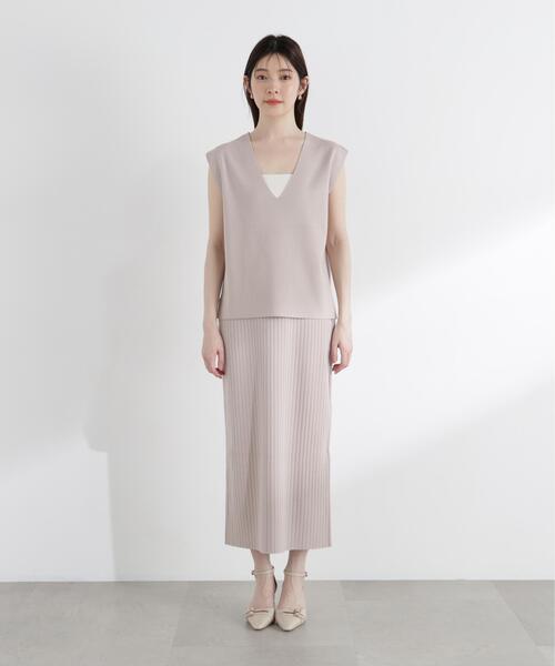 PROPORTION BODY DRESSING(プロポーションボディドレッシング)の「ナローニットSETUP / 1215240805(ワンピース・レディース・ブラウン/グレー/ダークグレー・P/S/MEDIUM/SMALL)」の18枚目の写真