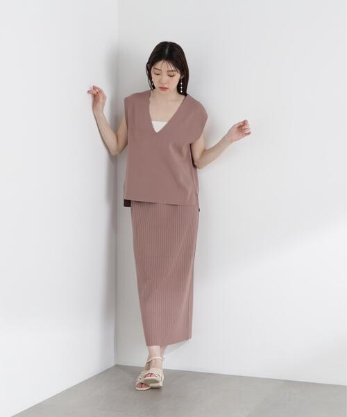 PROPORTION BODY DRESSING(プロポーションボディドレッシング)の「ナローニットSETUP / 1215240805(ワンピース・レディース・ブラウン/グレー/ダークグレー・P/S/MEDIUM/SMALL)」の5枚目の写真