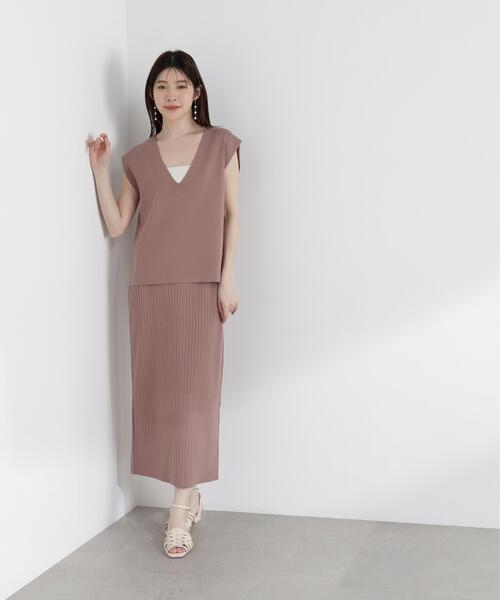 PROPORTION BODY DRESSING(プロポーションボディドレッシング)の「ナローニットSETUP / 1215240805(ワンピース・レディース・ブラウン/グレー/ダークグレー・P/S/MEDIUM/SMALL)」の6枚目の写真