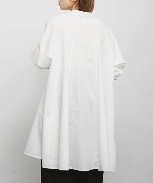 KBF（ケイビーエフ）の「WIDEフレアミニシャツワンピース（ワンピース・レディース・ブルー系その他/オフホワイト/ブラウン・ONE）」の10枚目の写真