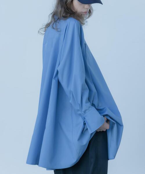 KBF(ケイビーエフ)の「WIDEフレアミニシャツワンピース(ワンピース・レディース・ブルー系その他/オフホワイト/ブラウン・ONE)」の21枚目の写真