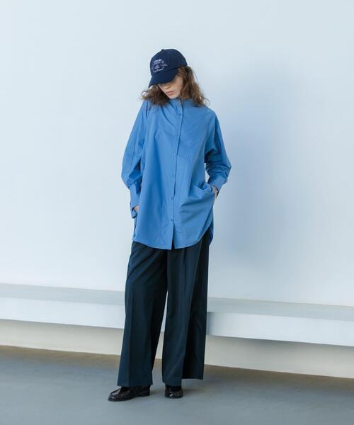 KBF(ケイビーエフ)の「WIDEフレアミニシャツワンピース(ワンピース・レディース・ブルー系その他/オフホワイト/ブラウン・ONE)」の20枚目の写真