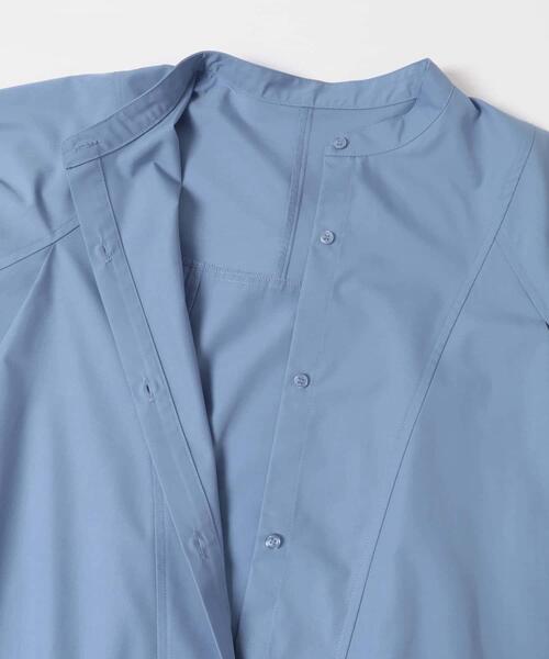 KBF(ケイビーエフ)の「WIDEフレアミニシャツワンピース(ワンピース・レディース・ブルー系その他/オフホワイト/ブラウン・ONE)」の17枚目の写真