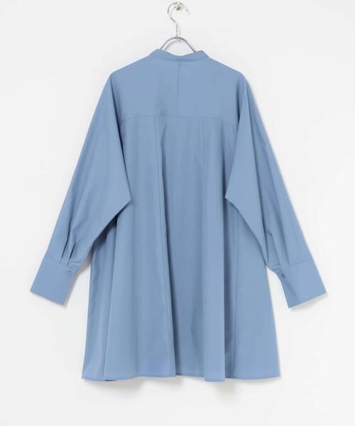 KBF(ケイビーエフ)の「WIDEフレアミニシャツワンピース(ワンピース・レディース・ブルー系その他/オフホワイト/ブラウン・ONE)」の16枚目の写真