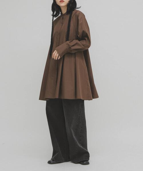 セール】WIDEフレアミニシャツワンピース（ワンピース）｜KBF