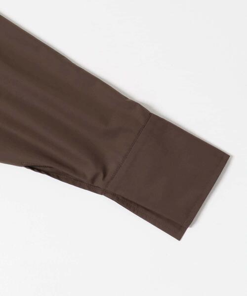 KBF(ケイビーエフ)の「WIDEフレアミニシャツワンピース(ワンピース・レディース・ブルー系その他/オフホワイト/ブラウン・ONE)」の5枚目の写真